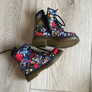 Dr. Martens Kids Boots with Floral Pattern